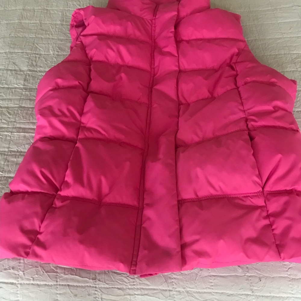 GAP Bright Pink Puffer Vest